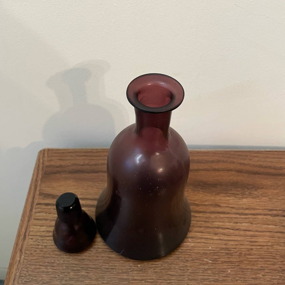 Elegant Purple Glass Decanter Set - Picture 3 of 5